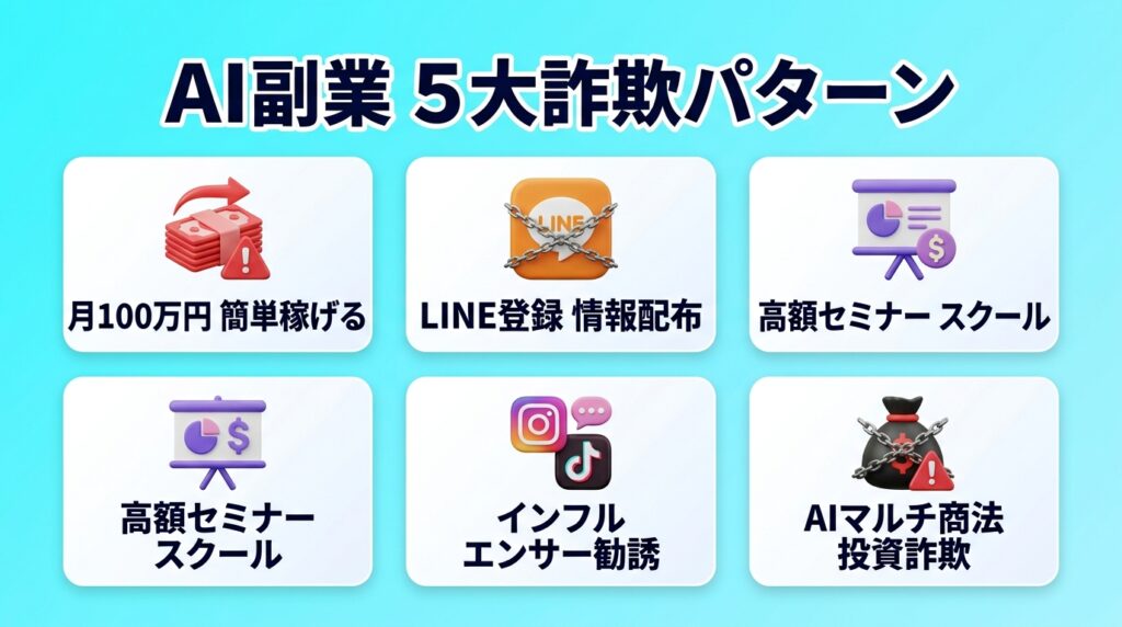 よくある詐欺・怪しい案件5パターン【実例付き】