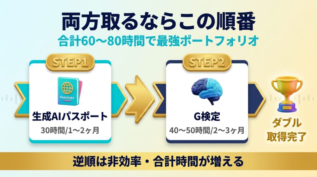 生成AIパスポートとG検定を両方取得する場合のおすすめ順番と学習戦略