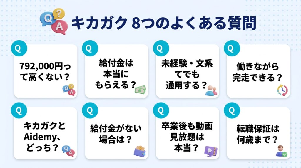 キカガクの評判に関するよくある質問