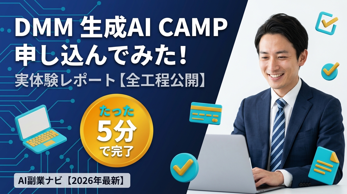 DMM 生成AI CAMP 学び放題に申し込んでみた!手順・料金・気づきを全公開【2026年最新】