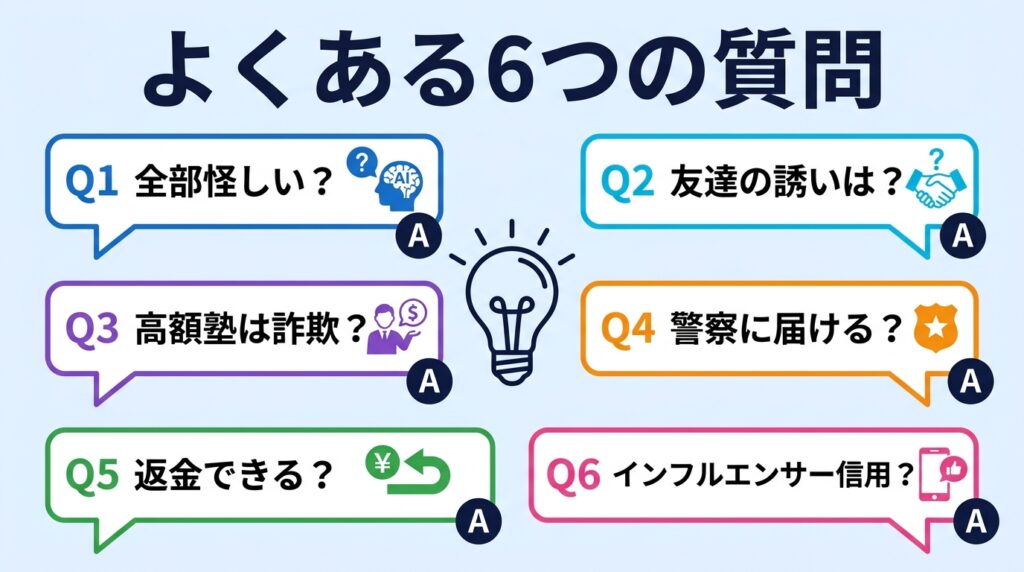 AI副業の怪しい案件に関するよくある質問(FAQ)