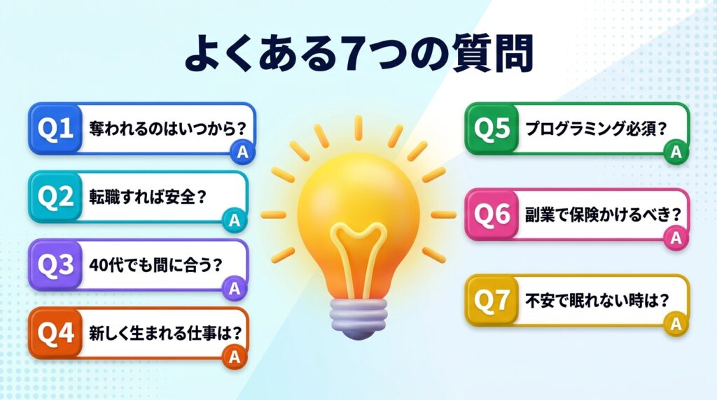 AIに奪われる仕事に関するよくある質問(FAQ)