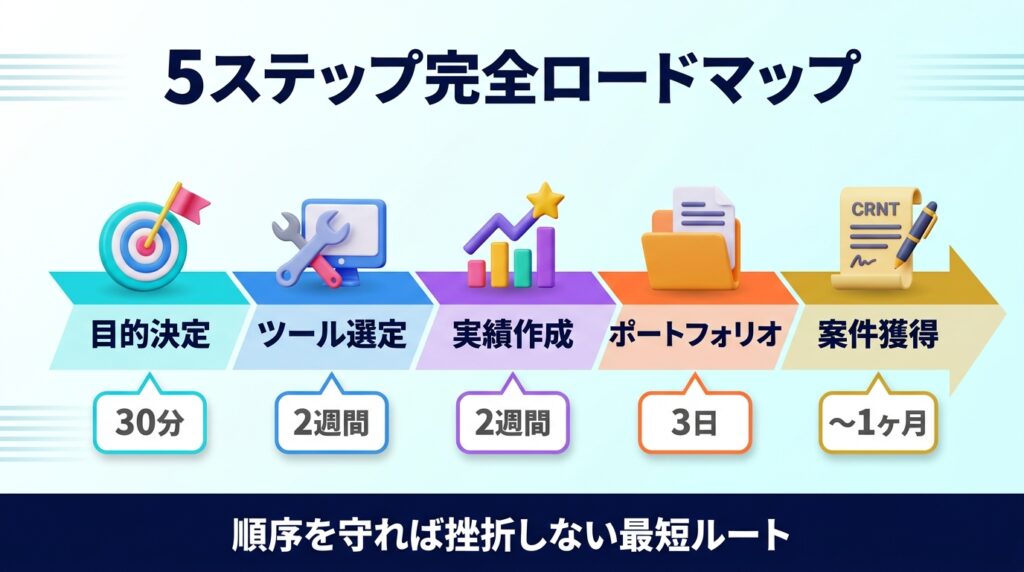 AI副業の始め方|初心者向け5ステップ完全ロードマップ