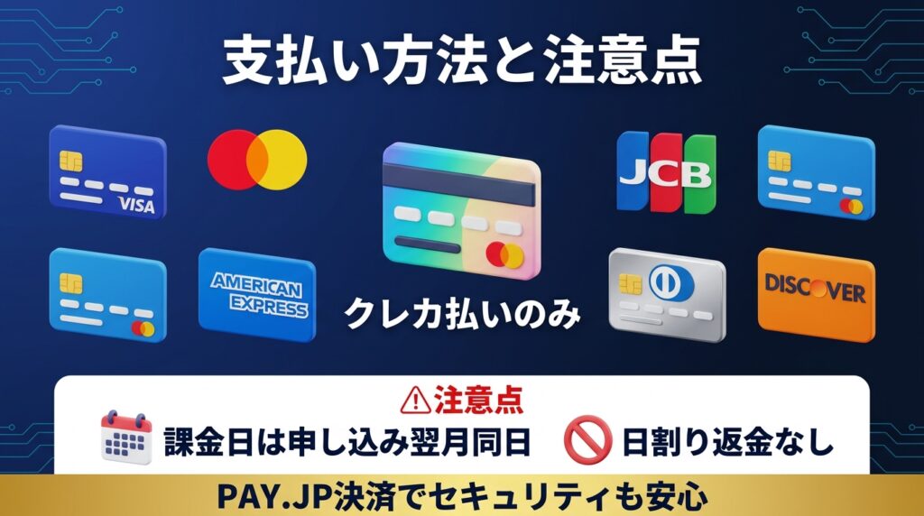 DMM 生成AI CAMP 学び放題の申し込み時の支払い方法・クレカ登録時の注意点