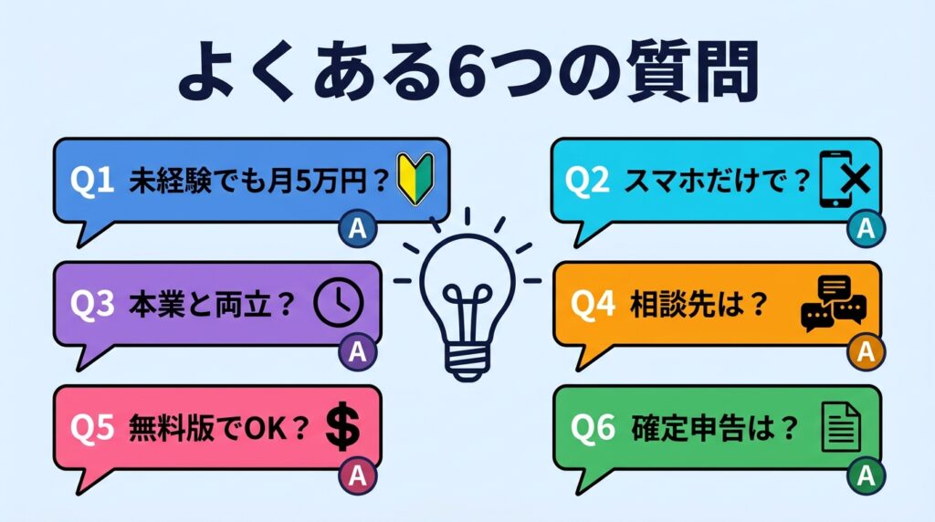 AI副業のよくある質問(FAQ)