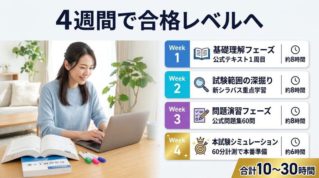 合格までに必要な勉強時間と勉強方法