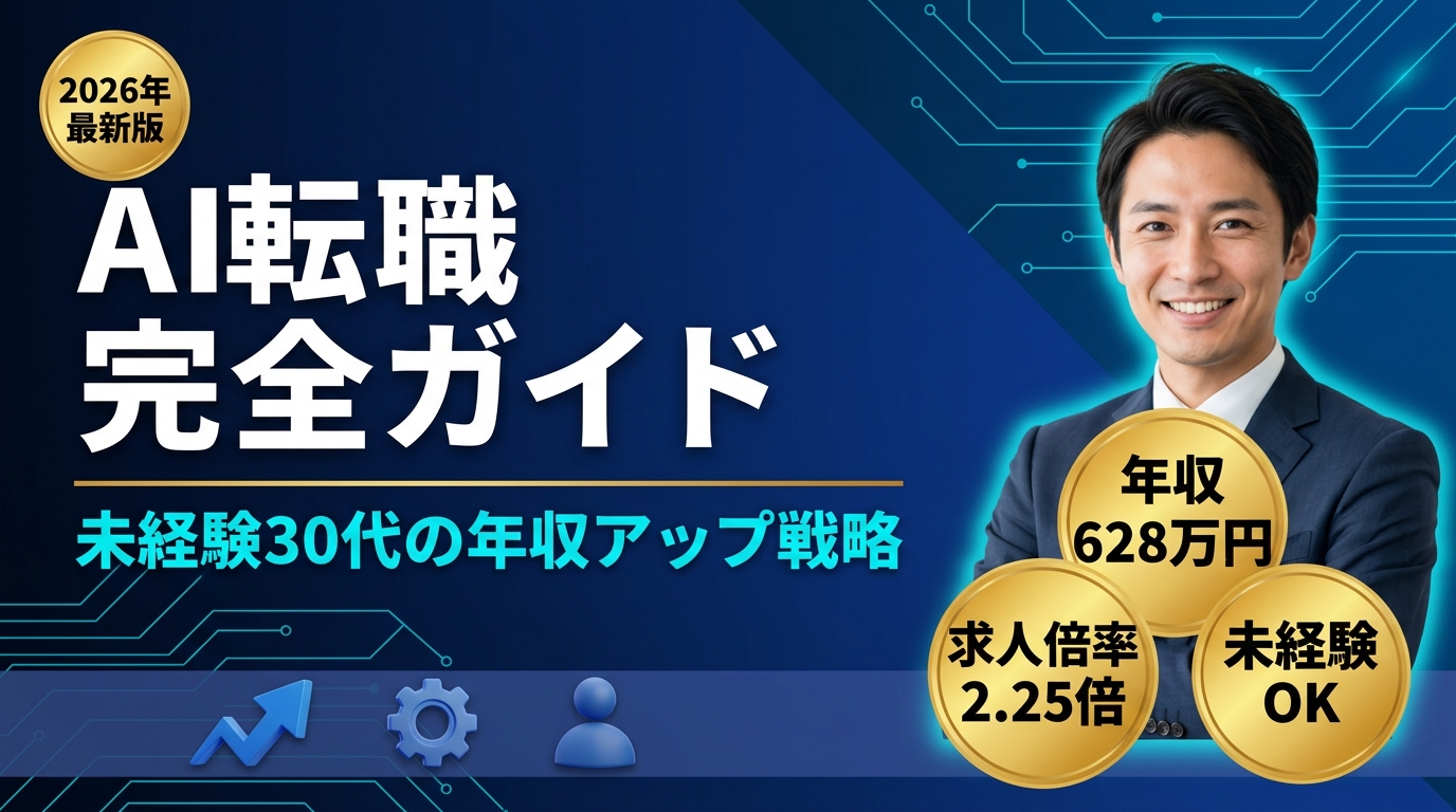 【2026年最新】AI転職完全ガイド|未経験30代がAI業界で年収アップする全戦略