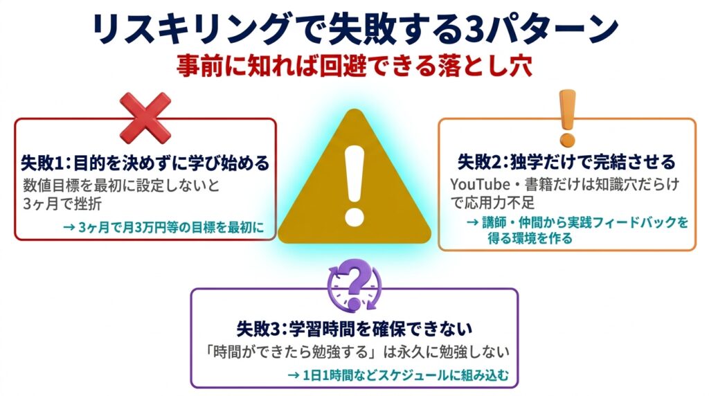 AIリスキリングで失敗する3パターン
