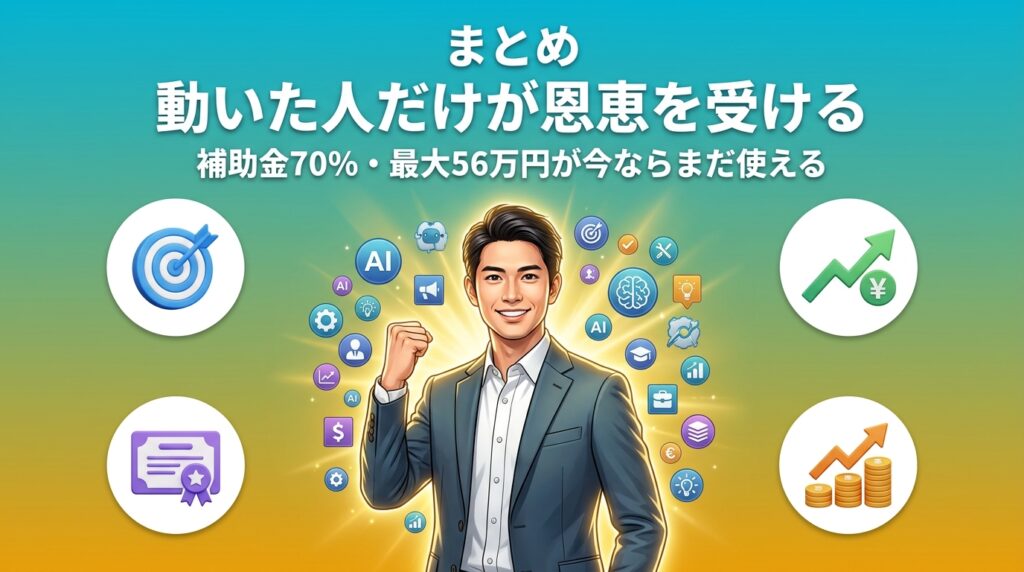 まとめ|AIリスキリングは「動いた人」だけが恩恵を受ける