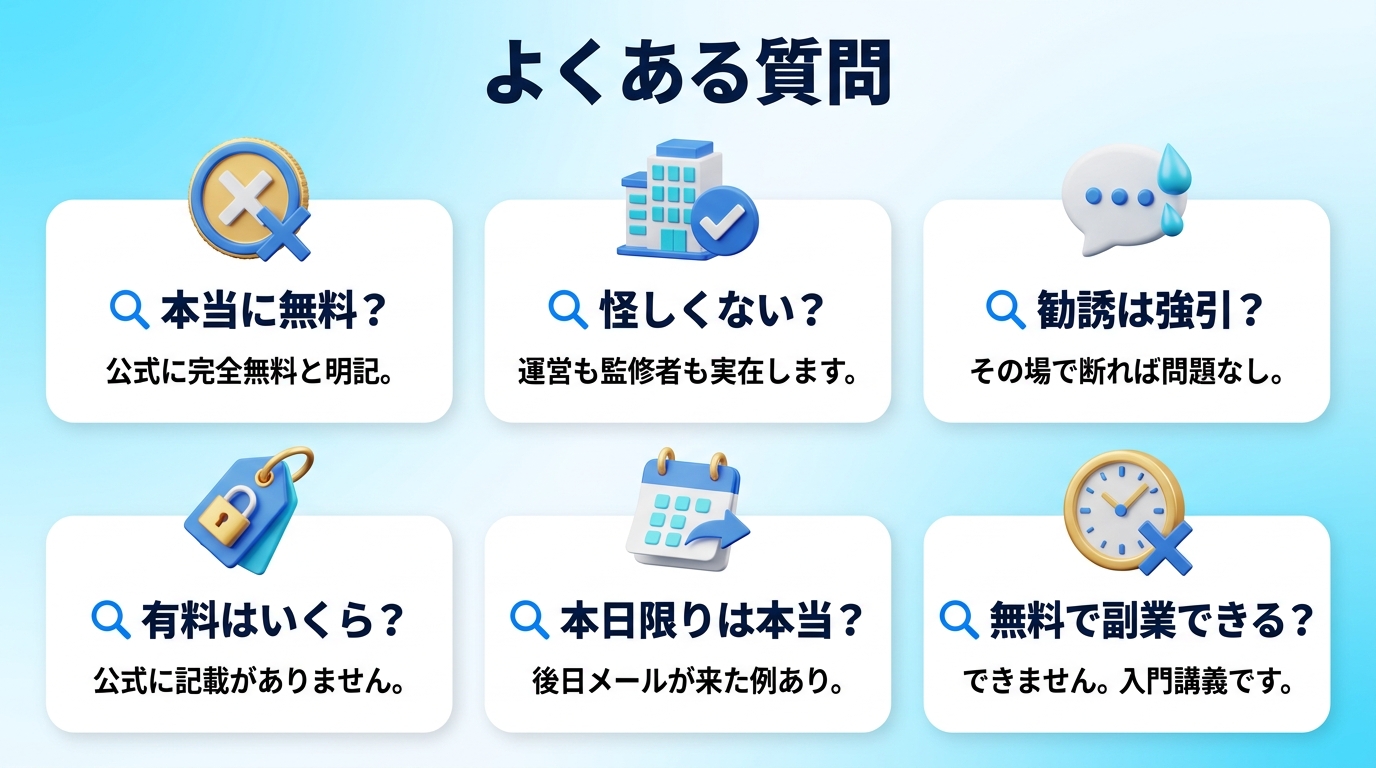 AIスキルアカデミーに関するよくある質問の図