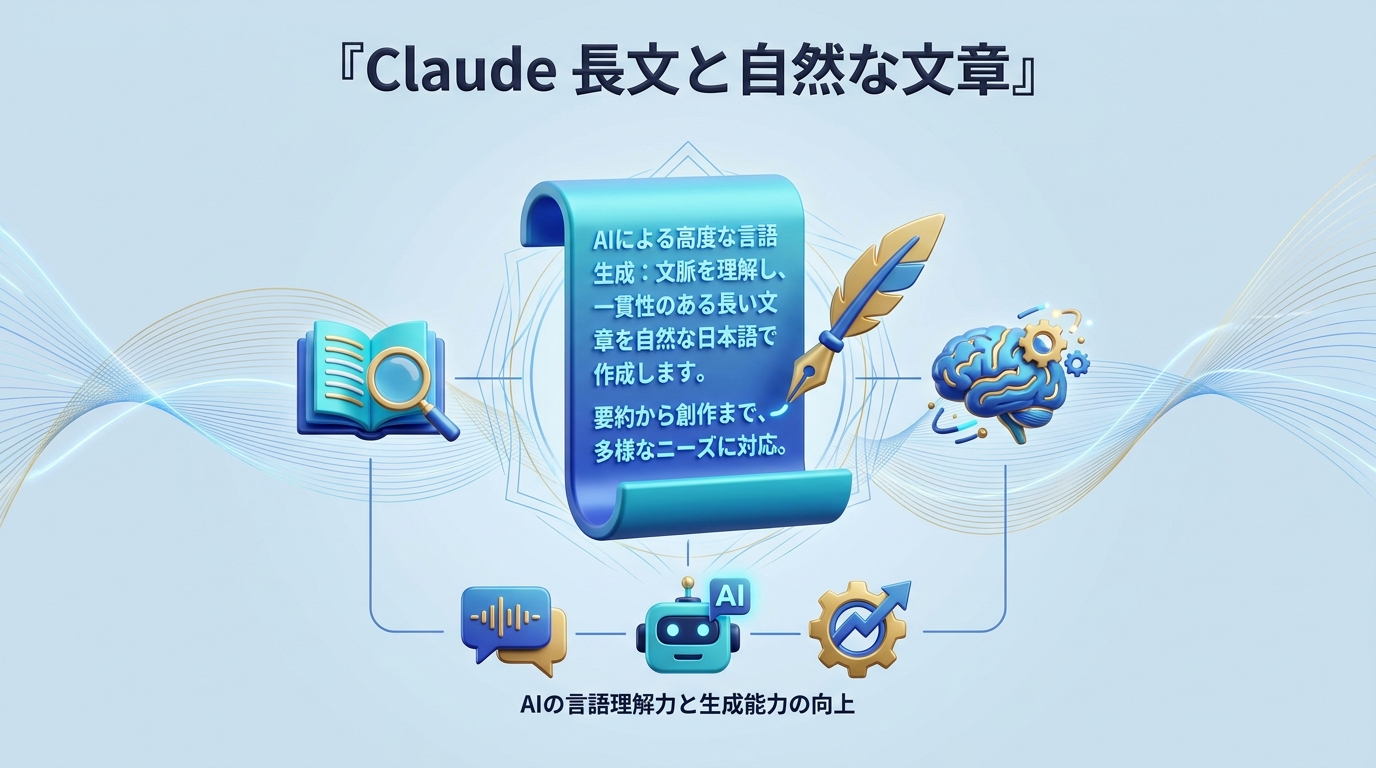 Claudeの特徴と長文処理の図