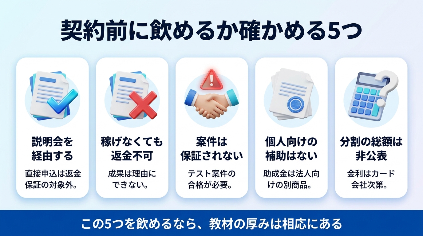バイテック生成AIのまとめと契約前の確認事項の図