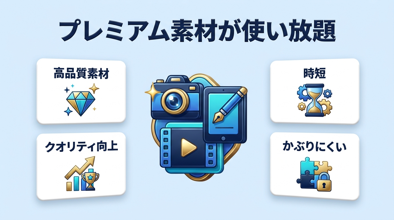 Canva Proのプレミアム素材・テンプレートのイメージ