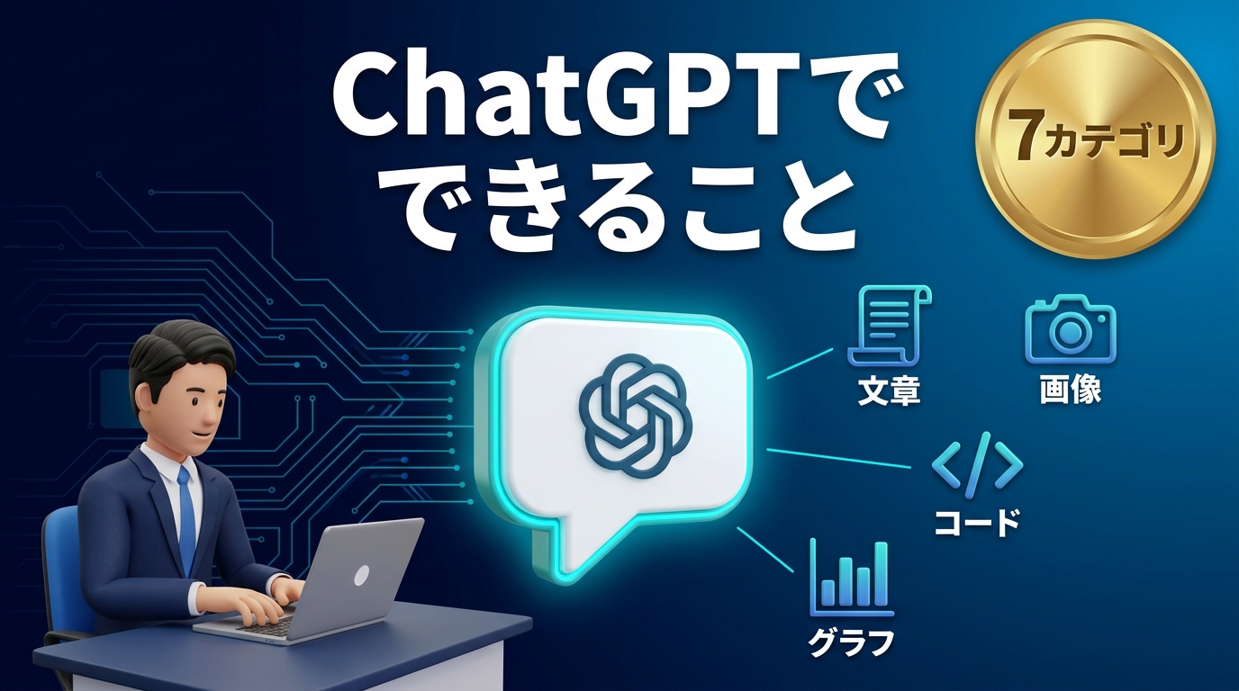 ChatGPTでできることのアイキャッチ