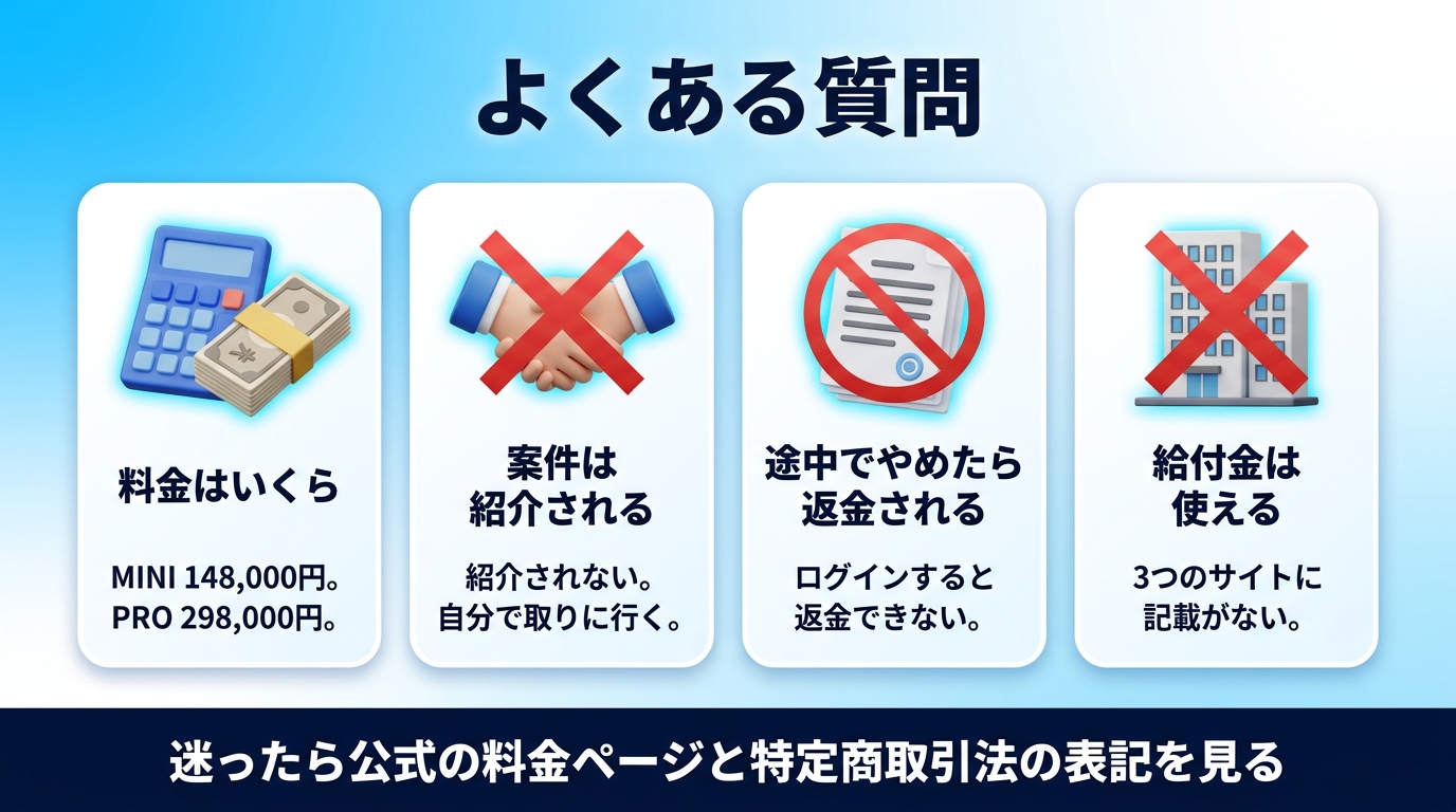 デジハクに関するよくある質問の図
