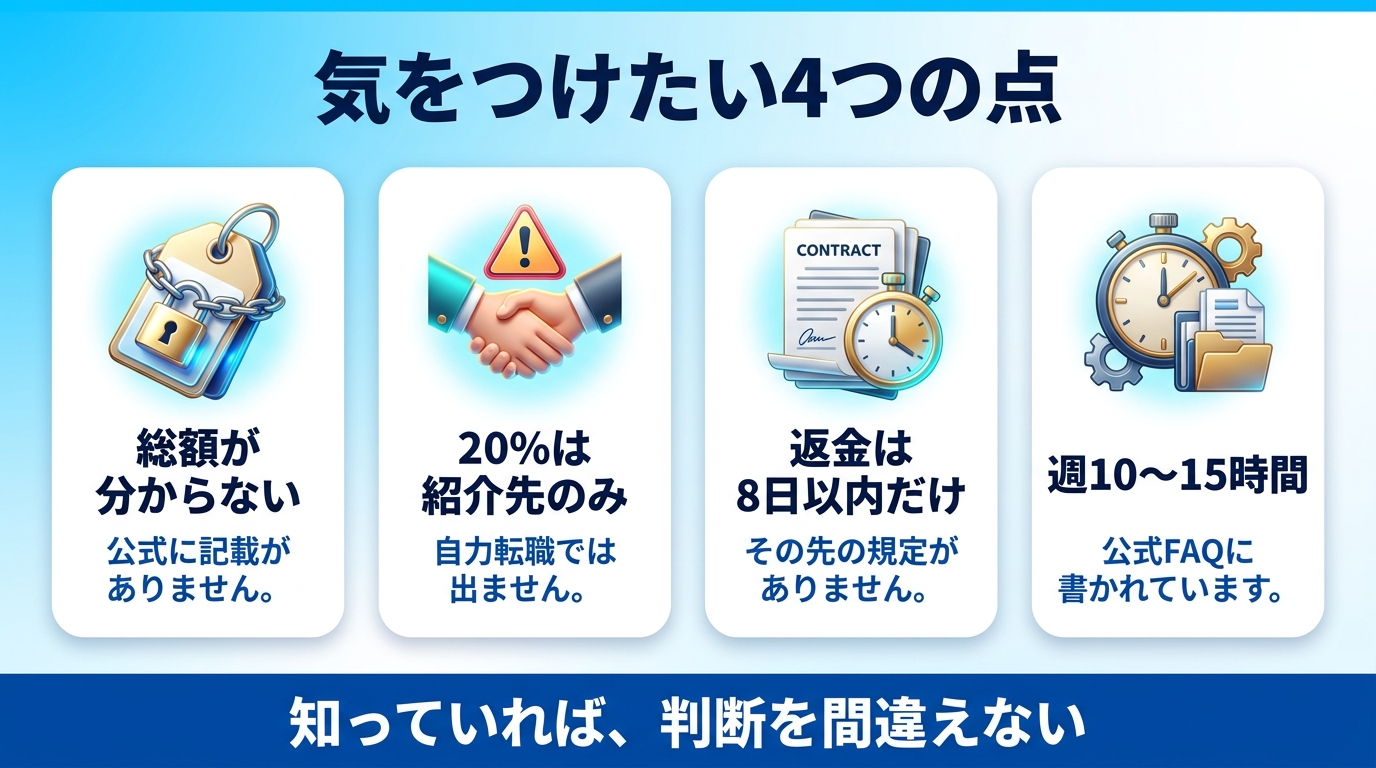 DXアップで気をつけたい注意点の図