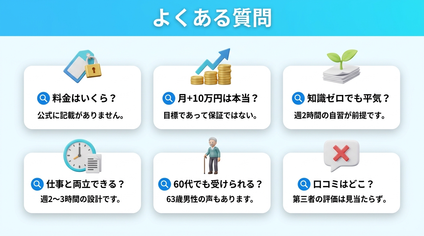 ライフシフトラボAIコースに関するよくある質問の図