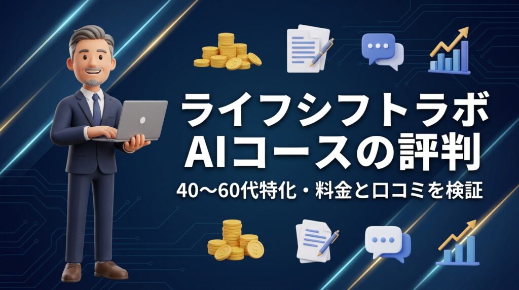 ライフシフトラボAIコースの評判は?料金・口コミ・カリキュラムを徹底検証【2026年最新】