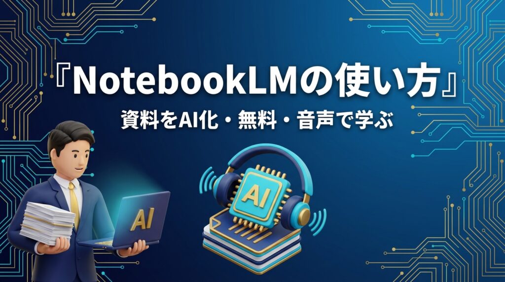 NotebookLMの使い方のアイキャッチ