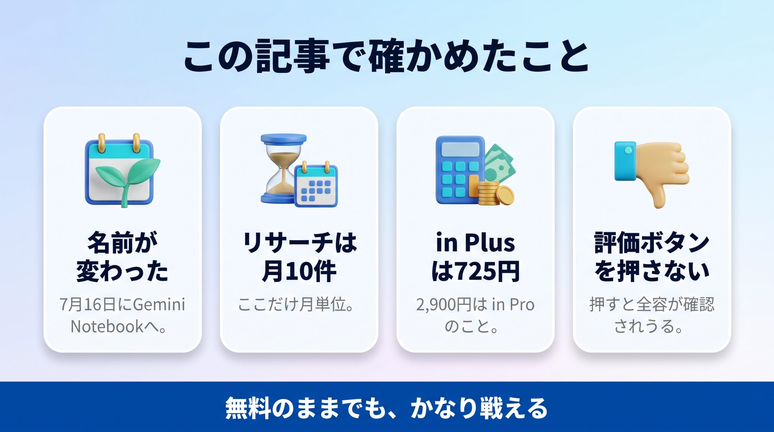 Gemini Notebookのまとめの図