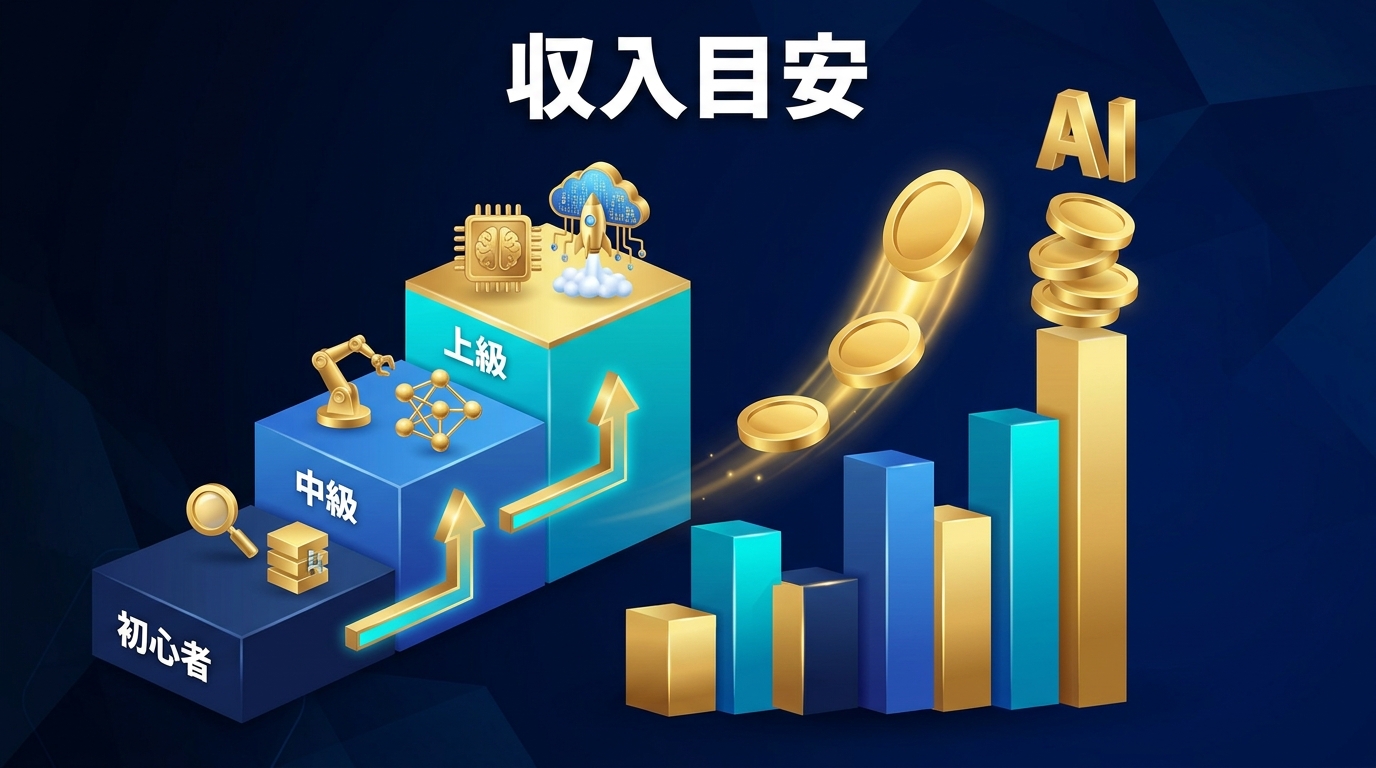 動画編集副業の収入目安の図