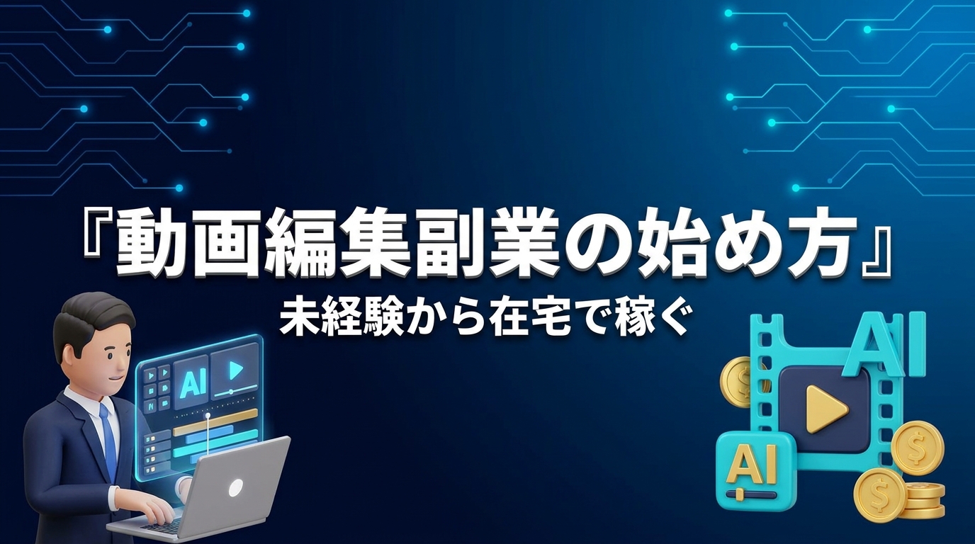動画編集副業の始め方のアイキャッチ